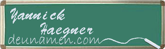 Yannick Haegner Visitenkarte